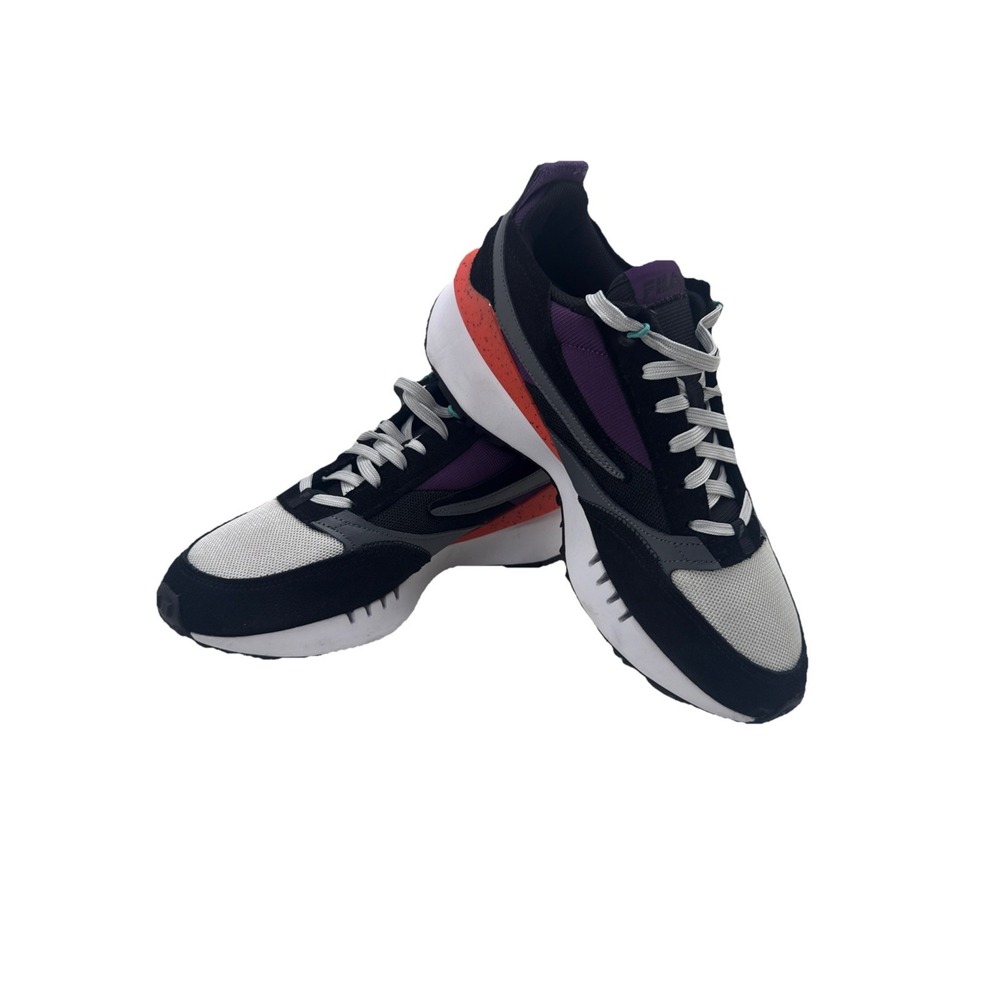FILA Men's Renno N-Generation Casual Sneakers Mesh Black Purple Size‎ 11.5